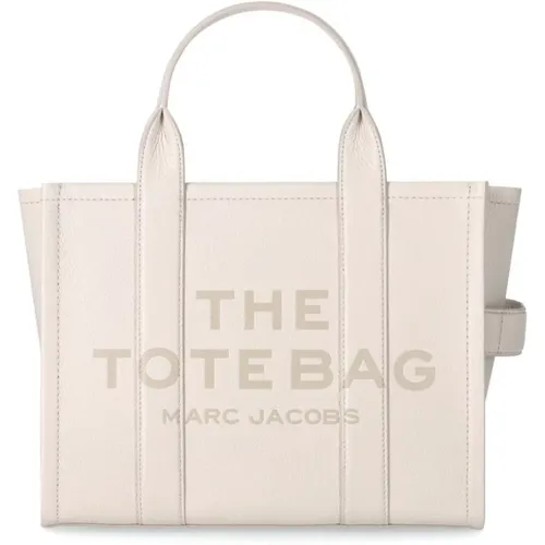 Weiße Leder Medium Tote Handtasche - Marc Jacobs - Modalova