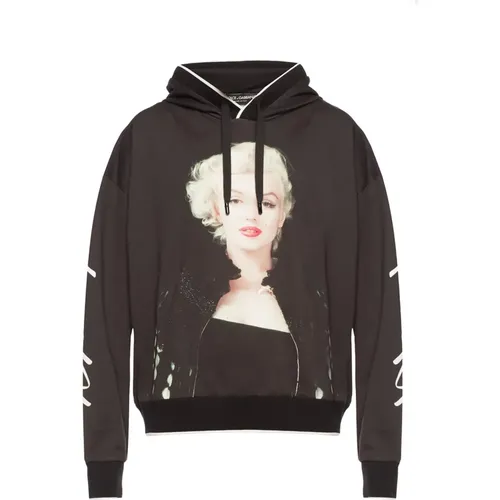 Marilyn Monroe Grafik Sweatshirt , Herren, Größe: S - Dolce & Gabbana - Modalova