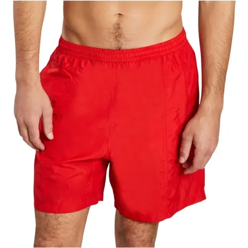 Badeshorts aus recyceltem Nylon mit Friend of Heart Stickerei , Herren, Größe: S - Ami Paris - Modalova