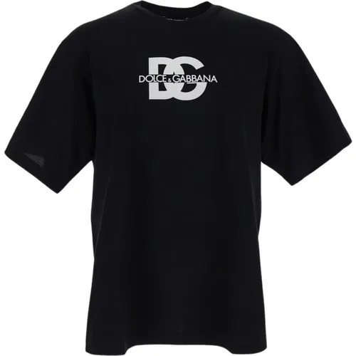 Baumwoll Logo T-Shirt , Herren, Größe: S - Dolce & Gabbana - Modalova