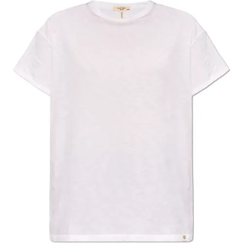 Pima Baumwoll-T-Shirt , Damen, Größe: M - Rag & Bone - Modalova