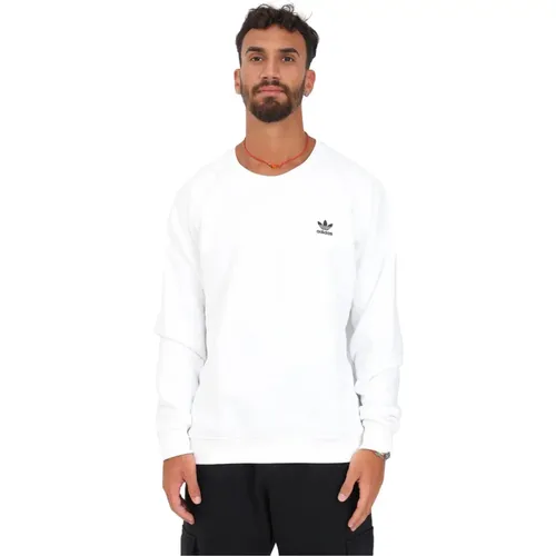 Weiße Sweaters mit Logo , Herren, Größe: M - adidas Originals - Modalova