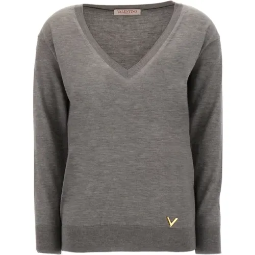 Stylish Maglieria Sweater , female, Sizes: L - Valentino Garavani - Modalova