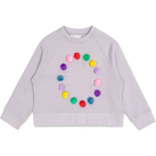 Sweatshirt mit bunten Bommeln - Stella Mccartney - Modalova