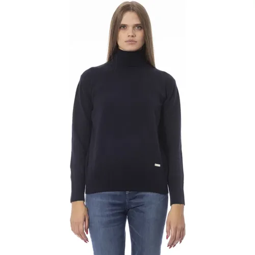 Trendiger Pullover - Langarm - Monogramm,Trendiger Strick - Langarm Pullover - Baldinini - Modalova