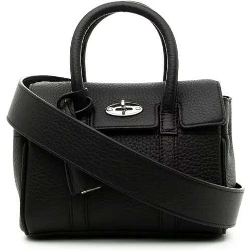 Leather Handbag Twist-Lock Closure , female, Sizes: ONE SIZE - Mulberry - Modalova