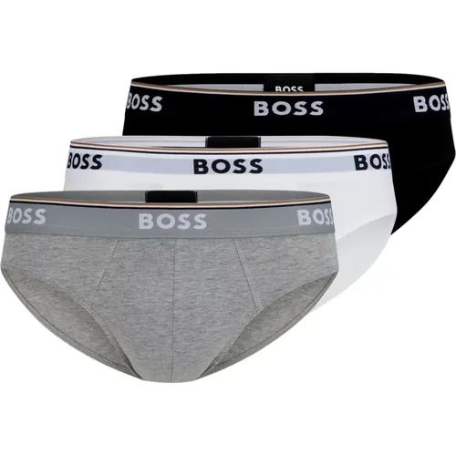 Elastische Baumwollbriefs Multipack 3-Pack , Herren, Größe: S - Hugo Boss - Modalova