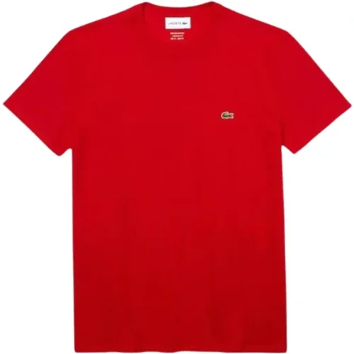 Cotton T-Shirt , male, Sizes: M, S, L, XS, 2XL, 3XL, XL - Lacoste - Modalova