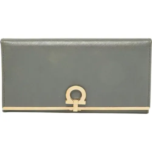 Pre-owned Leather wallets , female, Sizes: ONE SIZE - Salvatore Ferragamo Pre-owned - Modalova