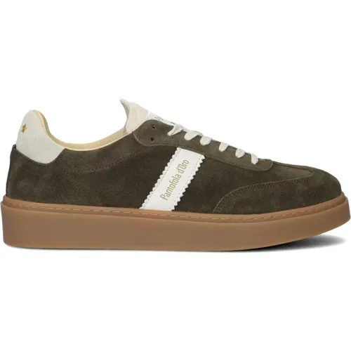 Grüne Wildleder-Sneaker mit niedrigem Schaft - Pantofola D'Oro - Modalova