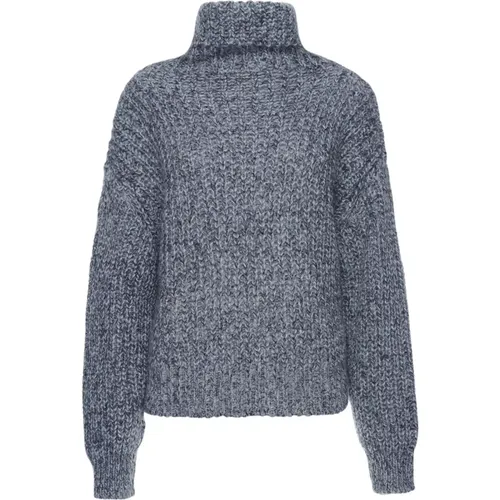 Stilvoller Rollkragenpullover , Damen, Größe: S - Manila Grace - Modalova