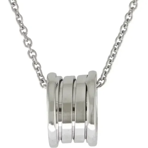 Pre-owned White Gold necklaces , female, Sizes: ONE SIZE - Bvlgari Vintage - Modalova