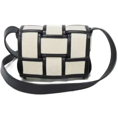 Pre-owned Canvas shoulder-bags , female, Sizes: ONE SIZE - Bottega Veneta Vintage - Modalova