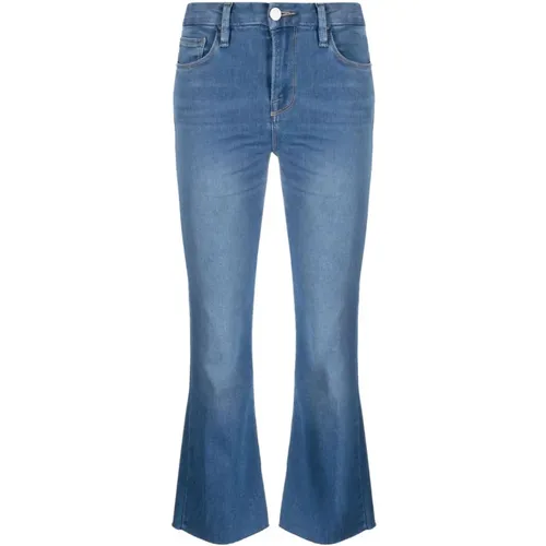 Le Crop Mini Boot Jeans , female, Sizes: W24 - Frame - Modalova