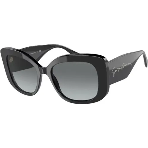 Schwarze Acetat-Sonnenbrille Ar8150-500111 - Giorgio Armani - Modalova