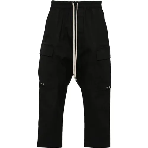 Cargo Cropped Trousers , male, Sizes: L, M, 2XL - Rick Owens - Modalova