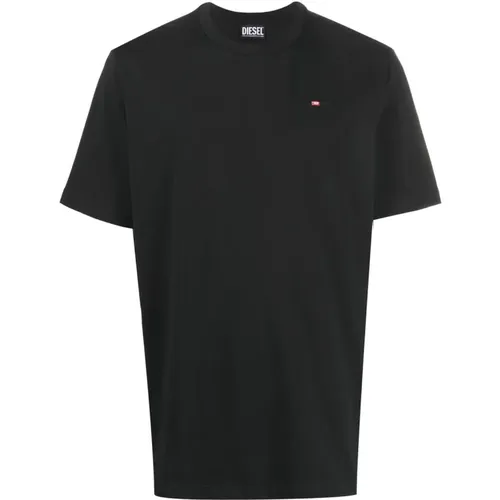 Schwarze T-Shirts und Polos , Herren, Größe: XL - Diesel - Modalova
