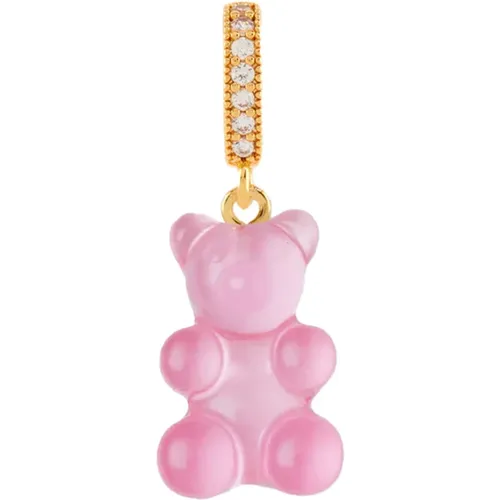 Nostalgia Bear Pendant With Pave Connector , female, Sizes: ONE SIZE - Crystal Haze - Modalova