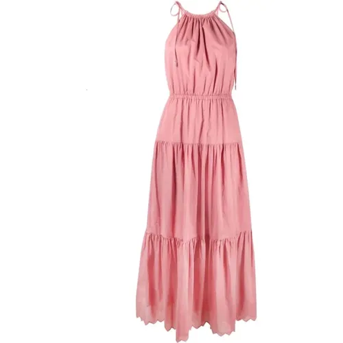 Cotton lawn halter dress , female, Sizes: M - Michael Kors - Modalova