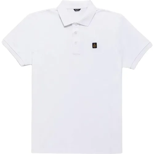 Breathable Cotton Polo Shirt with Logo Patch , male, Sizes: M, 2XL, L, XL, 3XL - RefrigiWear - Modalova