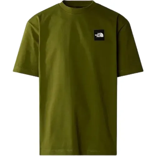 NSE Patch Olive T-Shirt , male, Sizes: M, S, XS, L - The North Face - Modalova