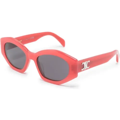 Rote Sonnenbrille mit Originalzubehör,CL40238U 47A Sunglasses,CL40238U 25A Sunglasses - Celine - Modalova