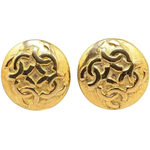 Pre-owned Metal earrings , female, Sizes: ONE SIZE - Chanel Vintage - Modalova