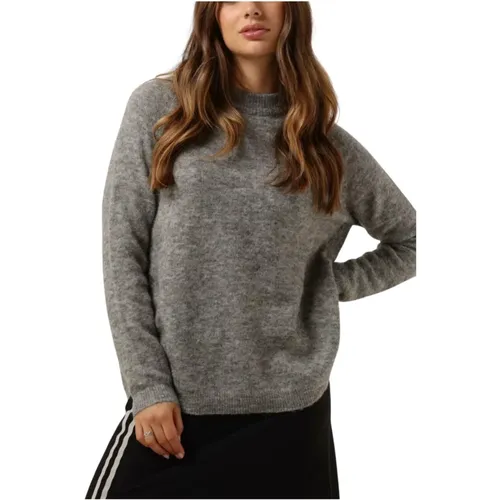 Grauer Pullover Sweater Mschlessine Hope , Damen, Größe: S - moss copenhagen - Modalova