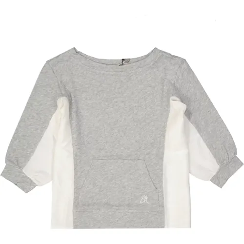 Baumwoll-Sweatshirt mit Kängurutasche , Damen, Größe: 2XS - Emporio Armani - Modalova