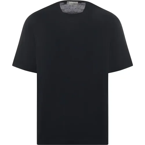 Cotton Crewneck T-shirt , male, Sizes: 2XL, 3XL, L - Filippo De Laurentiis - Modalova