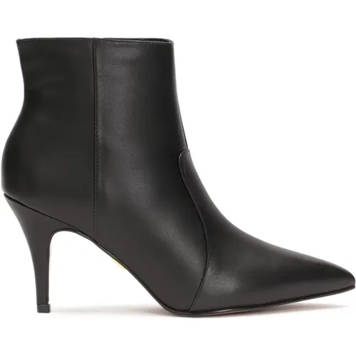 Minimalistische schwarze Stiefel mit spitz zulaufenden Zehen , Damen, Größe: 38 EU - Kazar - Modalova