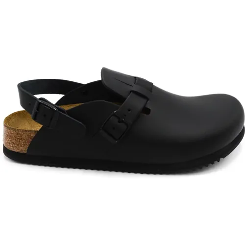 Stylish Leather Mules for Comfort , male, Sizes: 10 UK - Birkenstock - Modalova