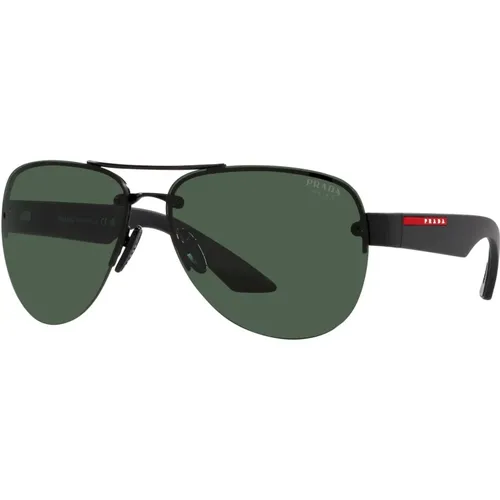 Matte /Green Sunglasses PS 55Ys , male, Sizes: 64 MM - Prada - Modalova