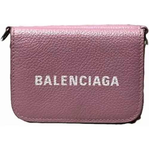 Pre-owned Leather wallets , female, Sizes: ONE SIZE - Balenciaga Vintage - Modalova