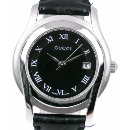 Pre-owned Leather watches , female, Sizes: ONE SIZE - Gucci Vintage - Modalova