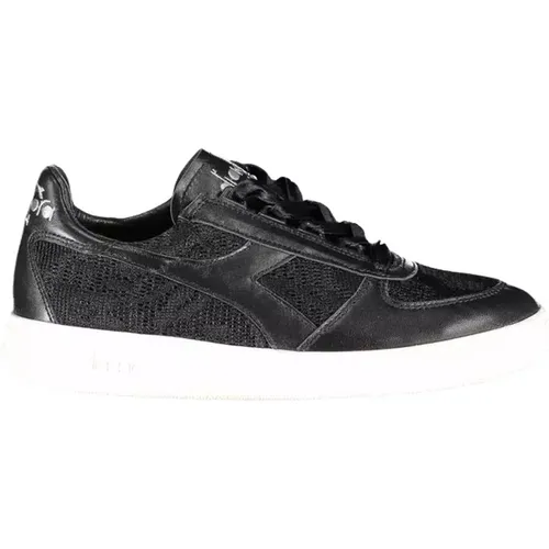 Schwarze Bestickte Sportschuhe , Damen, Größe: 37 EU - Diadora - Modalova