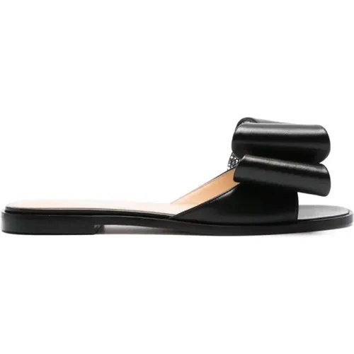 Leather Flat Sandal , female, Sizes: 5 1/2 UK, 4 UK, 3 UK, 4 1/2 UK - Mach & Mach - Modalova