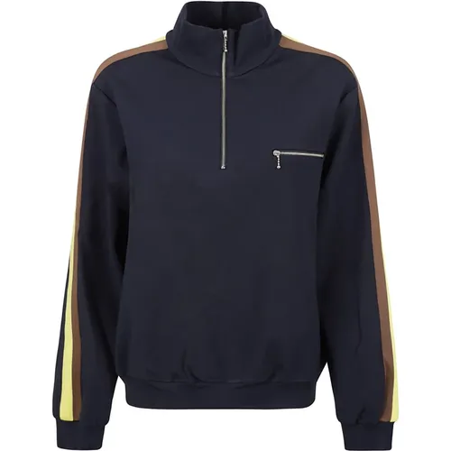 Gemütlicher Strick-Quarter-Zip-Sweatshirt , Damen, Größe: M - TORY BURCH - Modalova