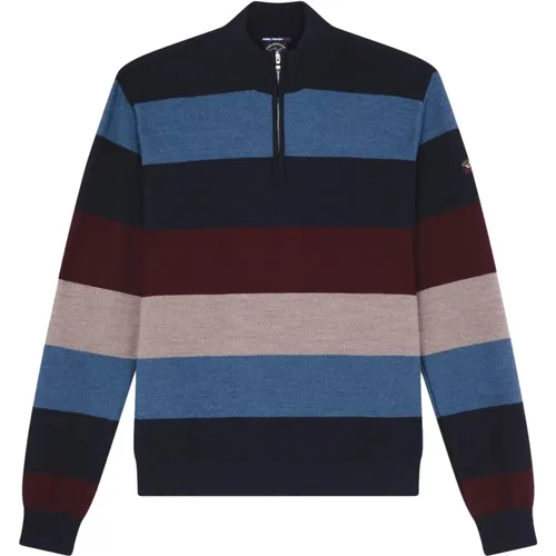 Half Zip Sweater for Men 13311124 , male, Sizes: M - PAUL & SHARK - Modalova