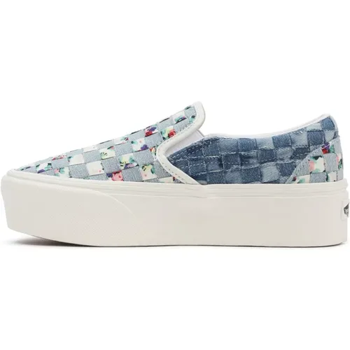 Klassische Slip-On Stackform Schuhe , Damen, Größe: 36 1/2 EU - Vans - Modalova