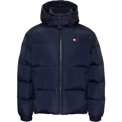 Hooded Down Jacket , male, Sizes: S, L, M, XL - Tommy Hilfiger - Modalova