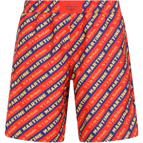 Rote Print Board Shorts , Herren, Größe: L - Martine Rose - Modalova