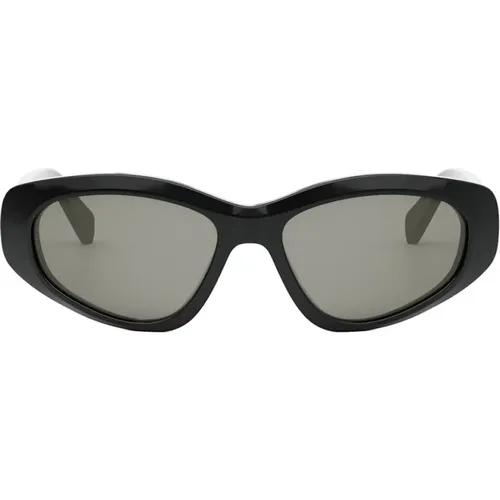 Monochroms Cat-Eye Sunglasses , female, Sizes: 57 MM - Celine - Modalova