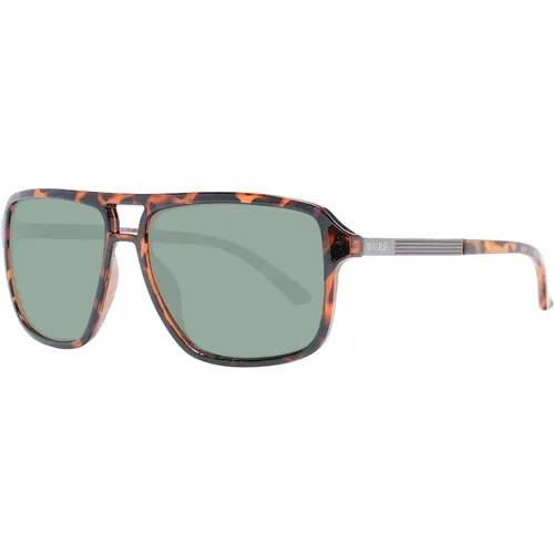 Braune Herren-Sonnenbrille Quadratischer Rahmen - Guess - Modalova