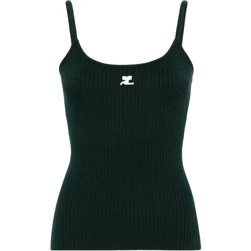 Retro Tank Top Kollektion , Damen, Größe: L - Courrèges - Modalova