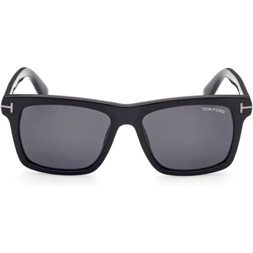 Rechteckige schwarze Sonnenbrille Ft0906 N 01A 56 - Tom Ford - Modalova