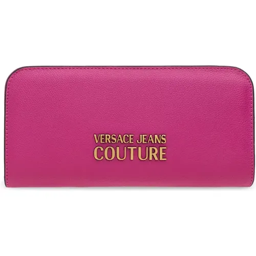 Geldbörse mit Logo , Damen, Größe: ONE Size - Versace Jeans Couture - Modalova