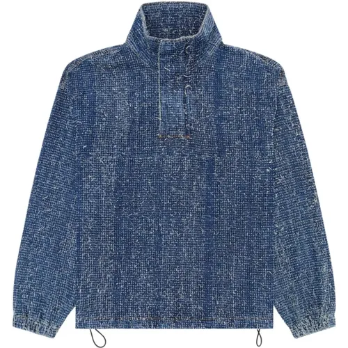 Bouclé Denim Pullover Jacke Diesel - Diesel - Modalova