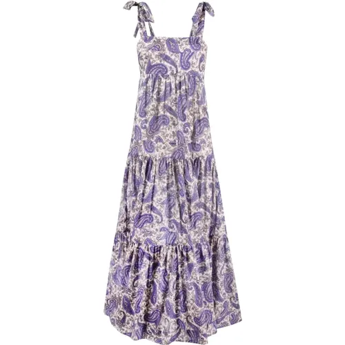 Maxi Dress with Squareeck and Flared Skirt , female, Sizes: XS - Zimmermann - Modalova