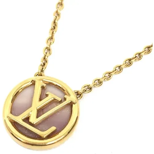 Pre-owned Metal necklaces , female, Sizes: ONE SIZE - Louis Vuitton Vintage - Modalova